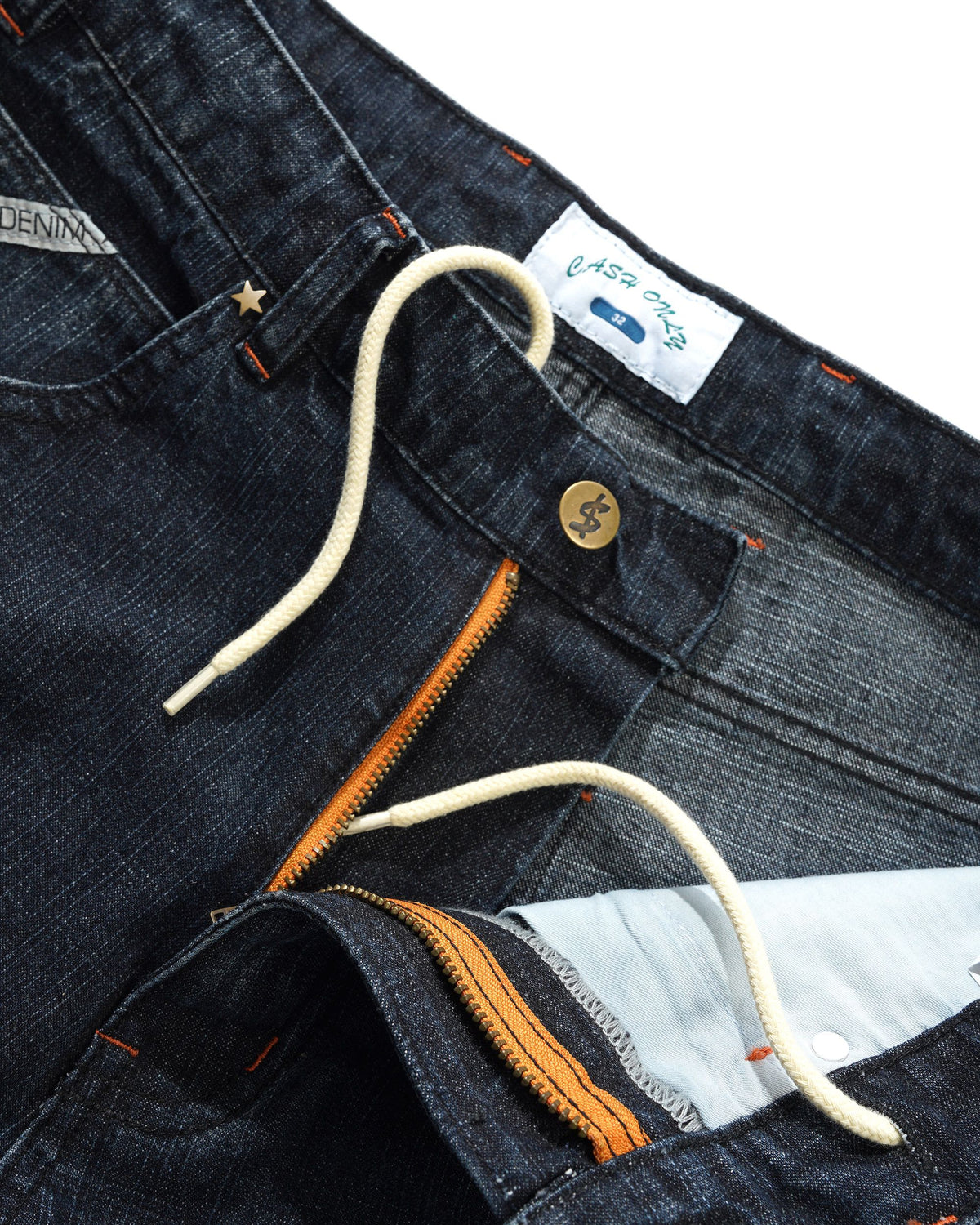 Company Denim Shorts, Distress Washed Midnight