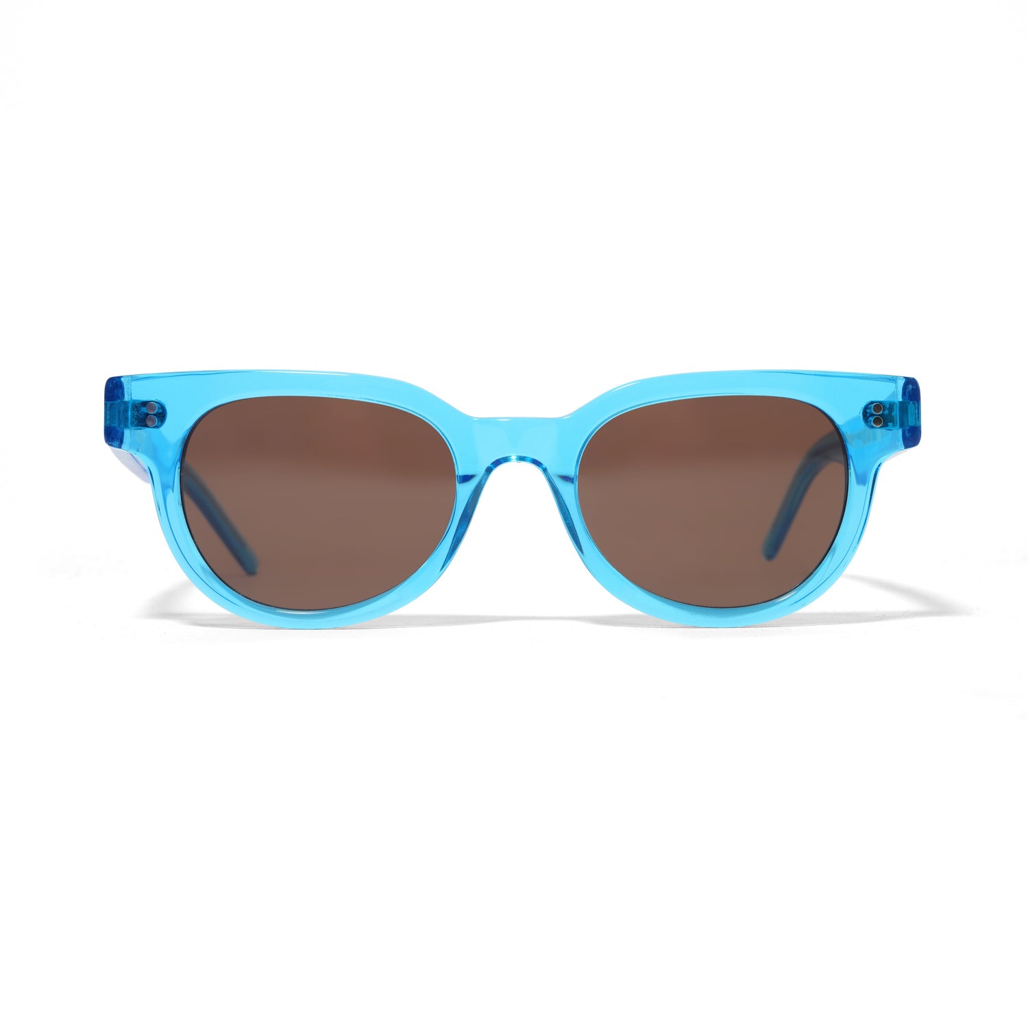 Conquistador Sunglasses, Translucent Blue