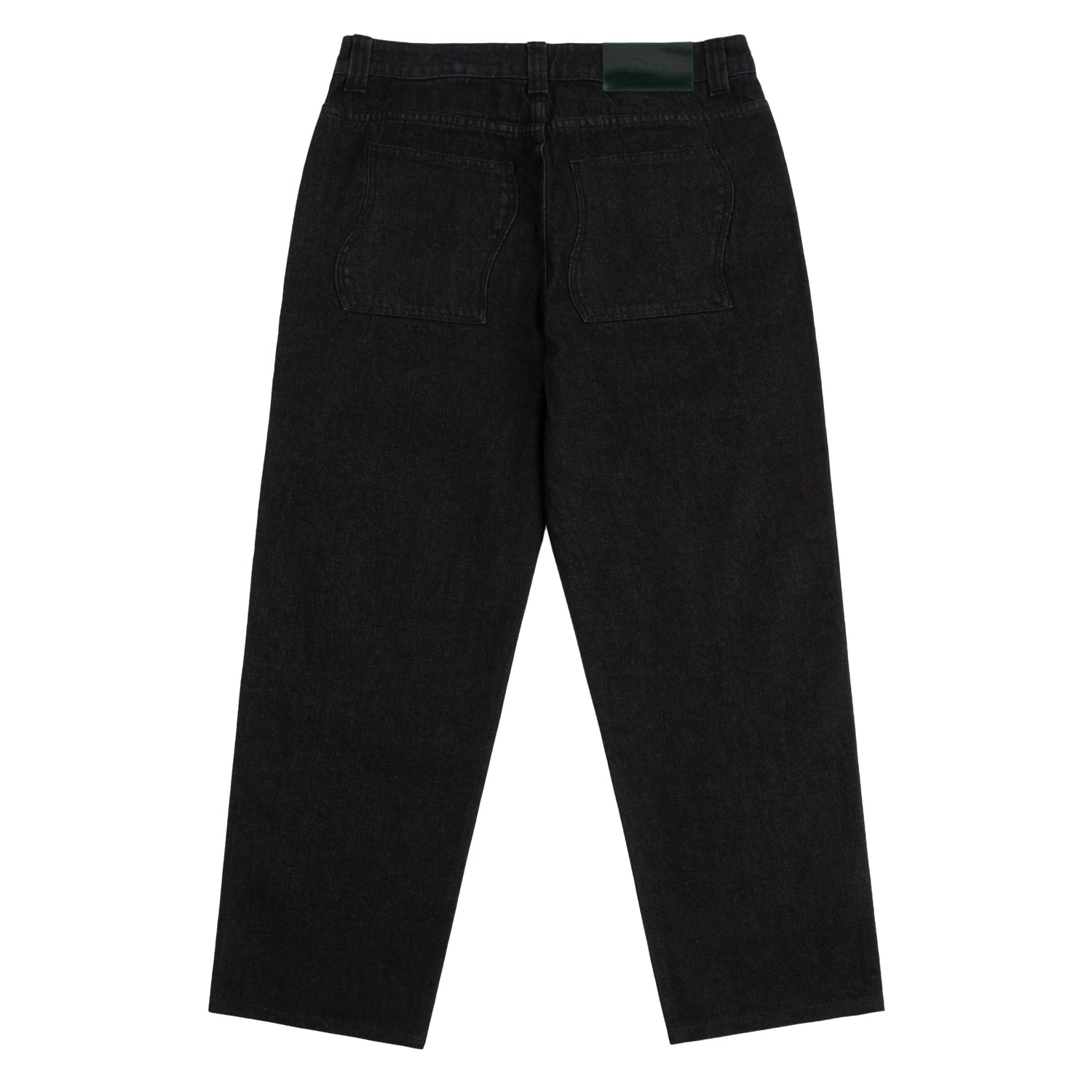 Relaxed Denim Pants, Black Washed