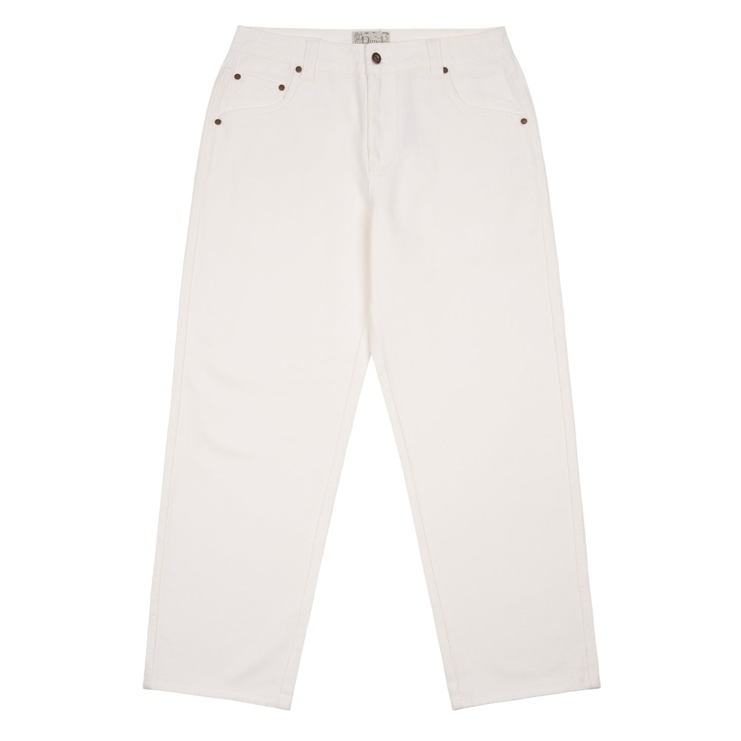 Relaxed Denim Pants, Off White