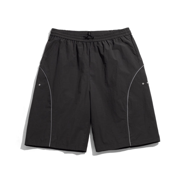 Velvet Meshline Shorts, Charcoal