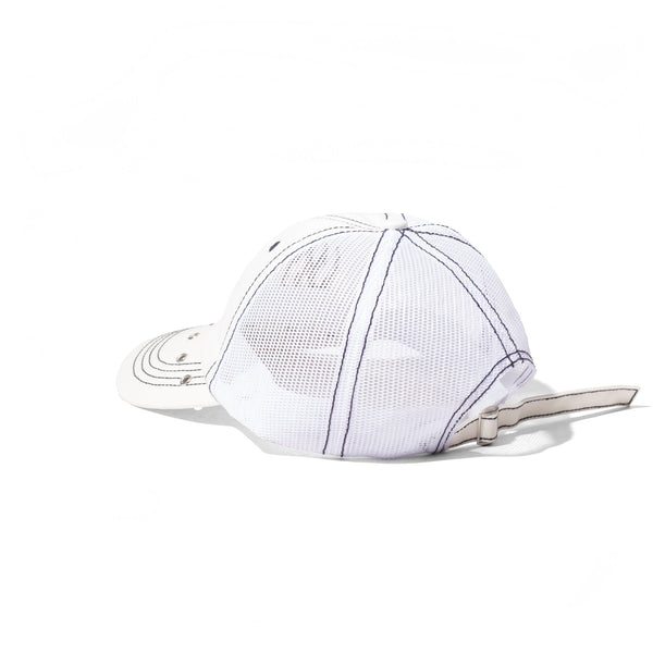 Velvet Pierce Hat, White