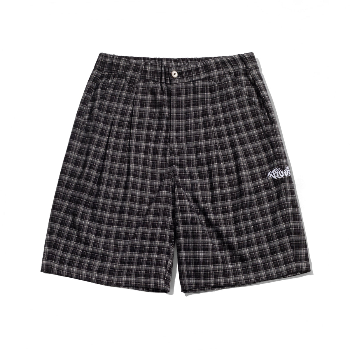 Plaid Shorts, Black