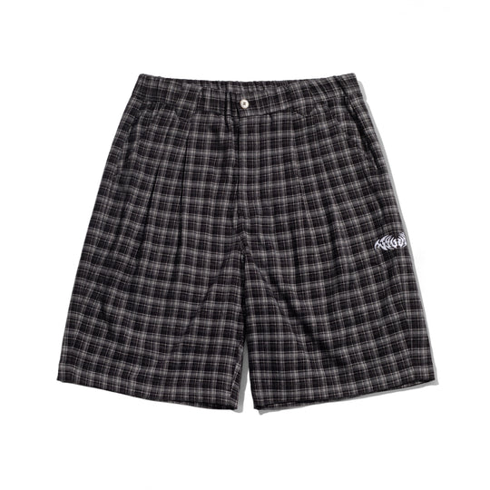 Plaid Shorts, Black