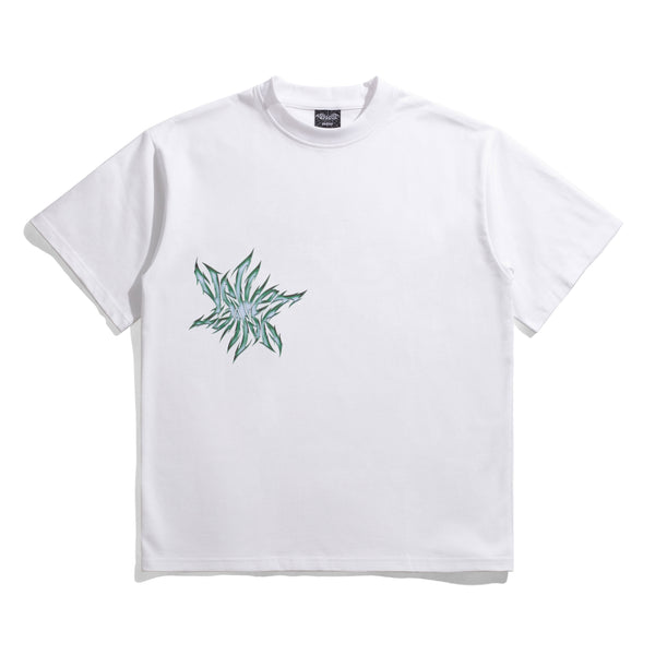 Velvet Bloom Tee, White