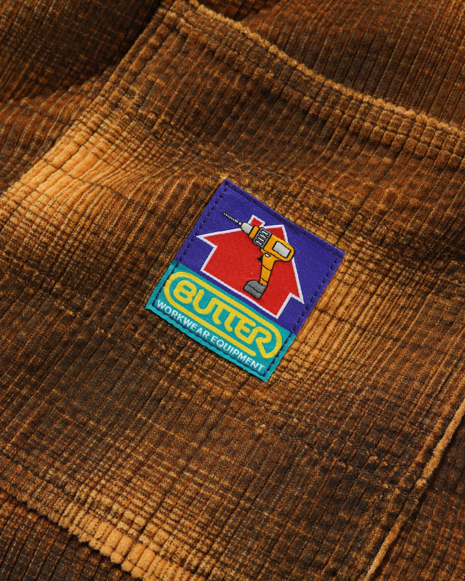 Cord Work Shorts, Mustard Plaid