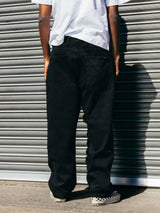 Baggy Denim Jeans, Grey Wash