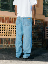 Relaxed Denim Jeans, Raw Indigo