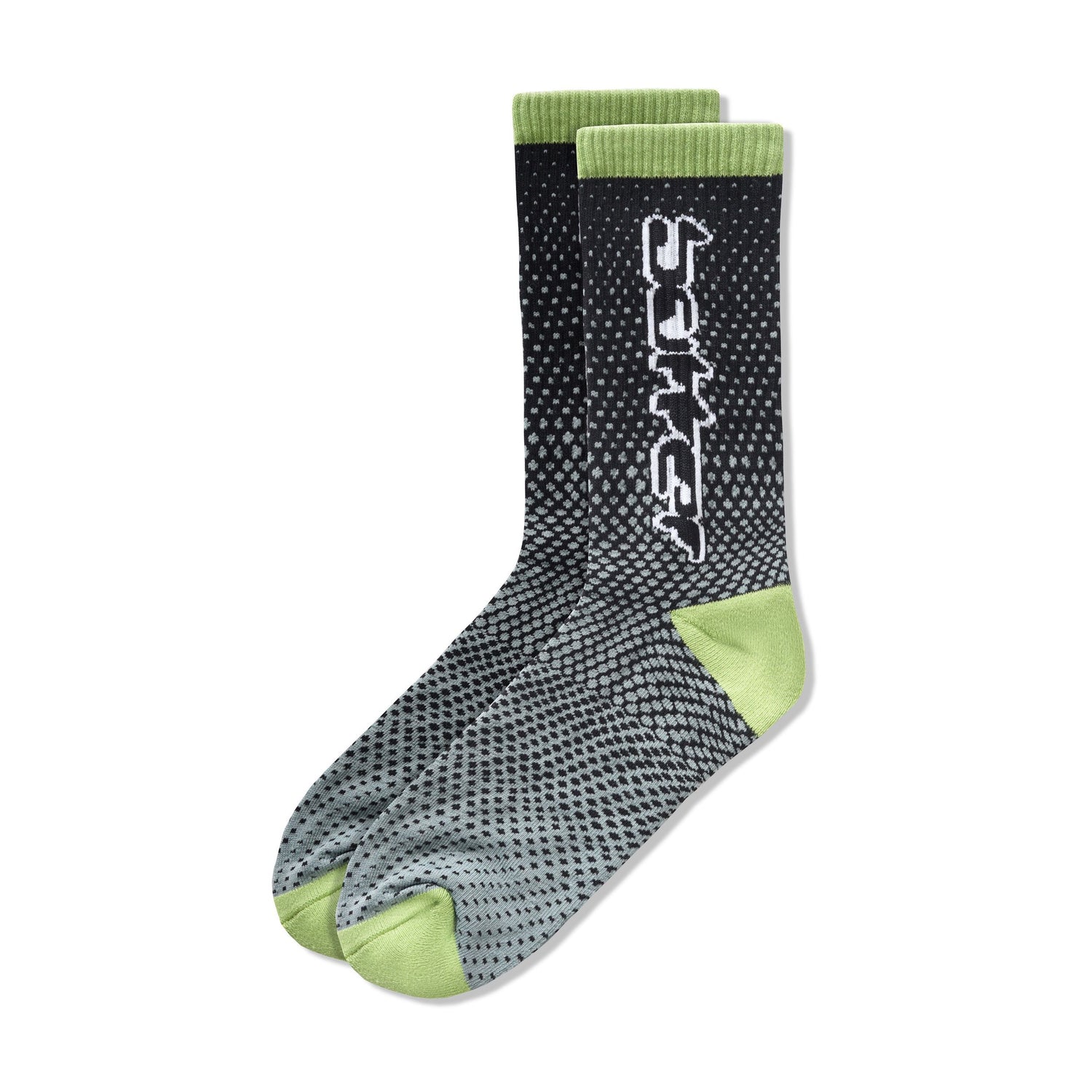 Corrosive Socks, Black / Lime