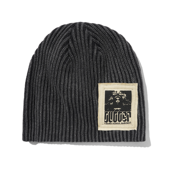 Butter Goods Cosmo Earth Fantasy Skully Beanie, Washed Black