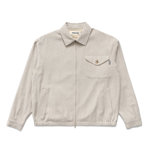 Metalwood Cotton Blouson, Natural