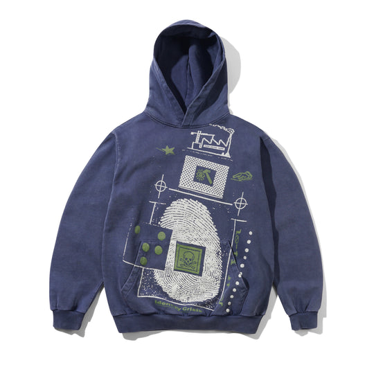 Crisis Pullover Hood, Navy