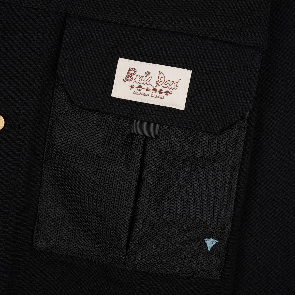 Cropped Chore Jacket, Black