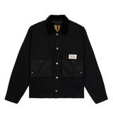 Cropped Chore Jacket, Black