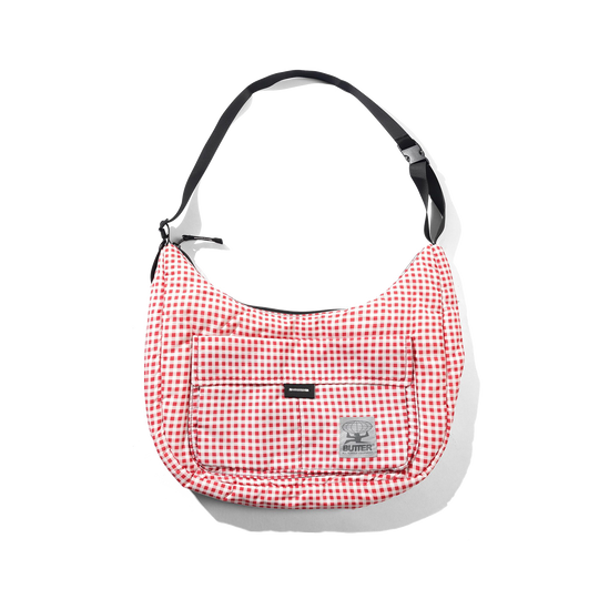 Crossbody Bag, Red Gingham