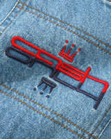 Crown Denim Shorts, Washed Indigo