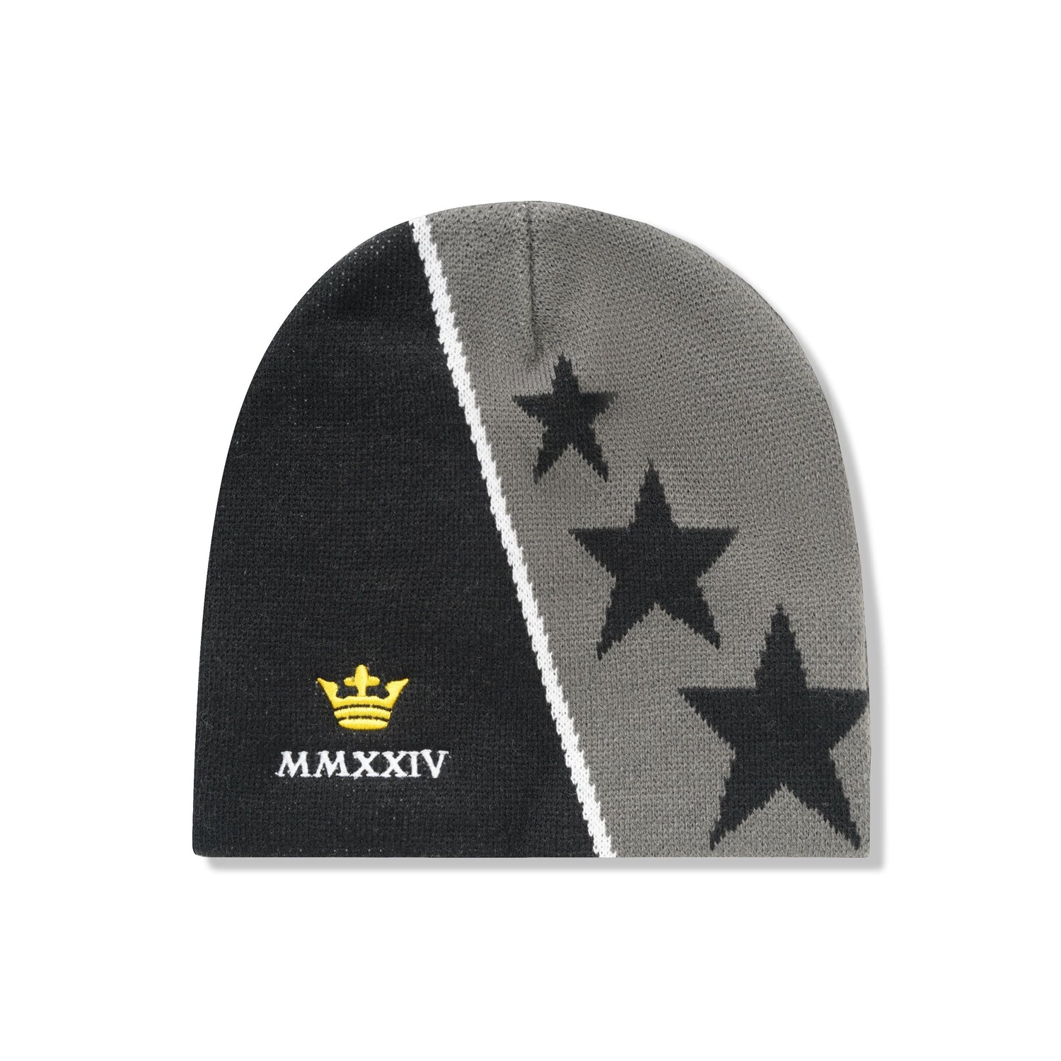 Crown Skull Beanie, Black