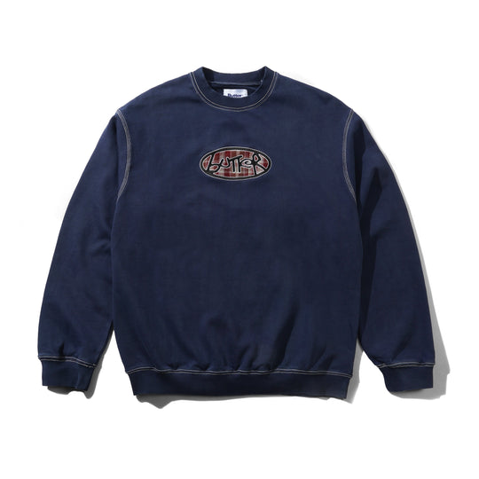 Crust Crewneck, Washed Navy