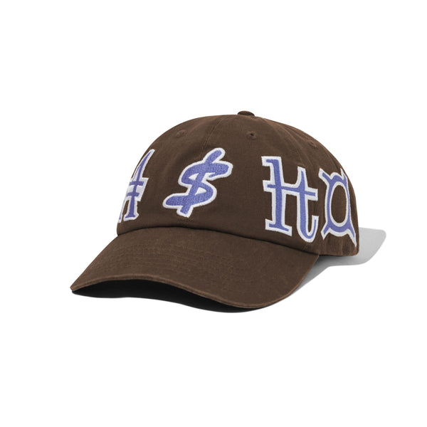 Cash Only Currency 6 Panel Cap, Dark Brown