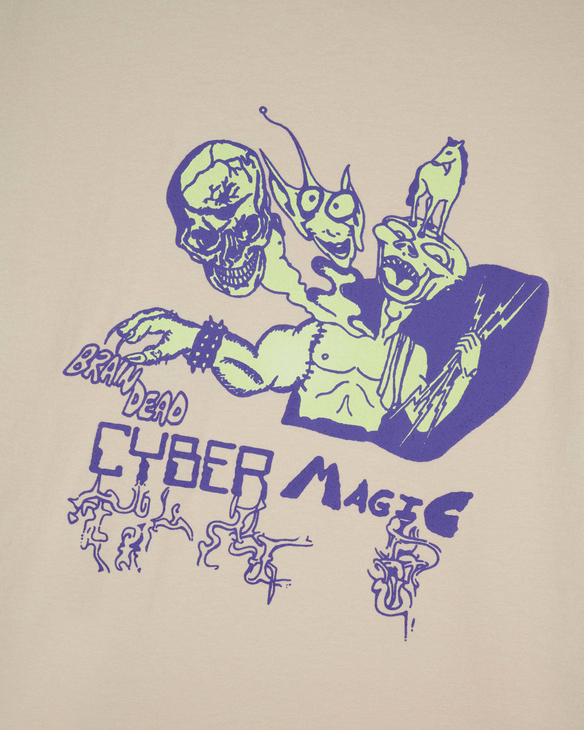 Cyber Magic Tee, Oatmeal