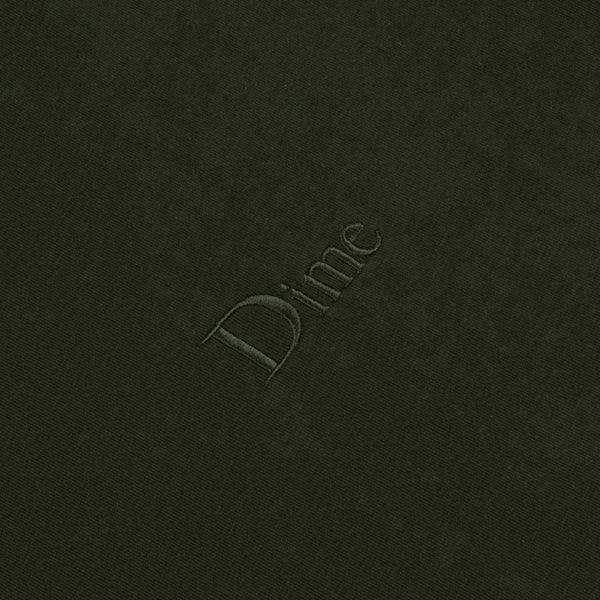 Dime Classic Small Logo Tee, Forest Green