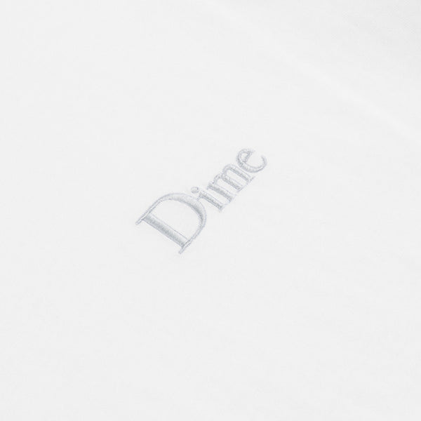 Dime Classic Small Logo Tee, White