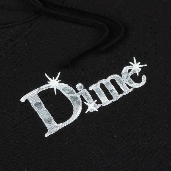Dime Classic Shiny Pullover Hood, Black