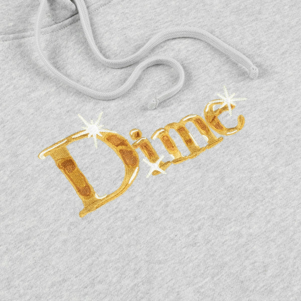 Dime Classic Shiny Pullover Hood, Heather Grey