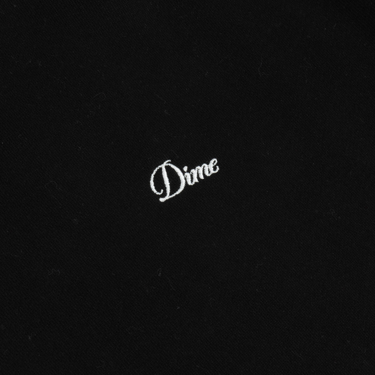 Cursive Small Logo Hoodie, Black