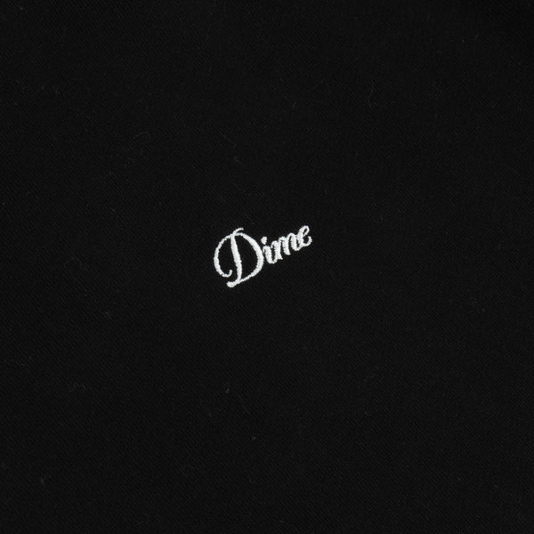 Dime Cursive Small Logo Hoodie, Black