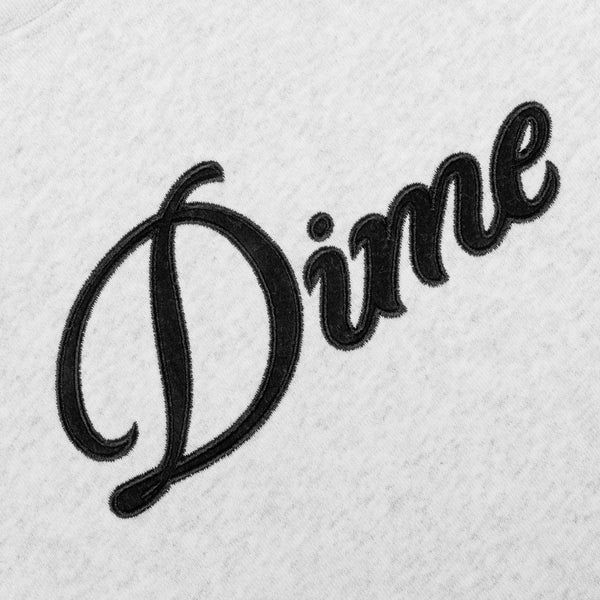 Dime Cursive Hoodie, Ash