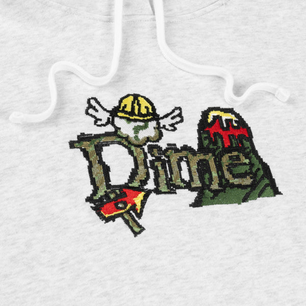Dime Classic Fuzzy Hoodie, Ash