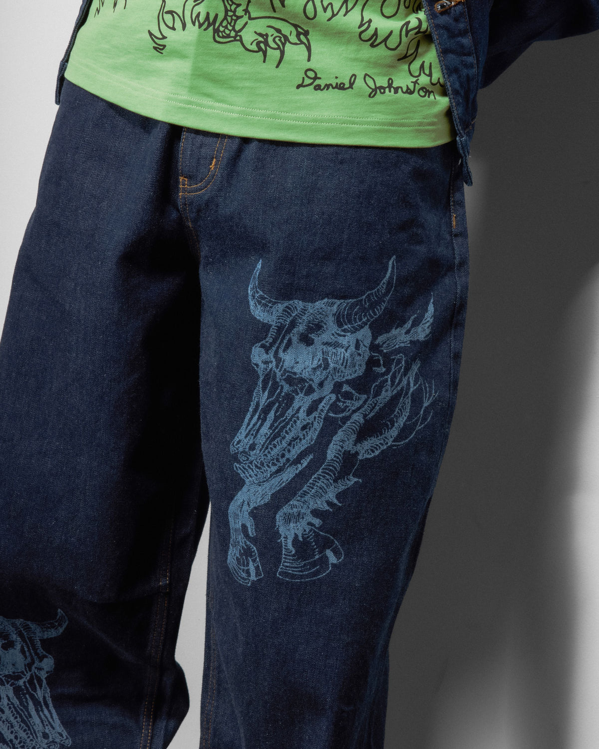 Bull Selvedge Denim Jeans, Raw Indigo