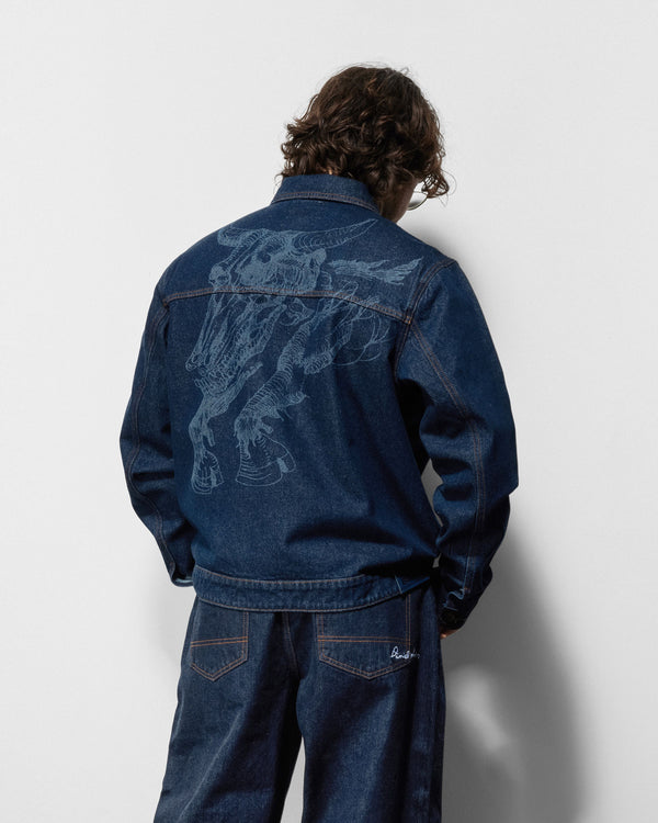 Butter Goods Bull Selvedge Denim Jacket, Raw Indigo