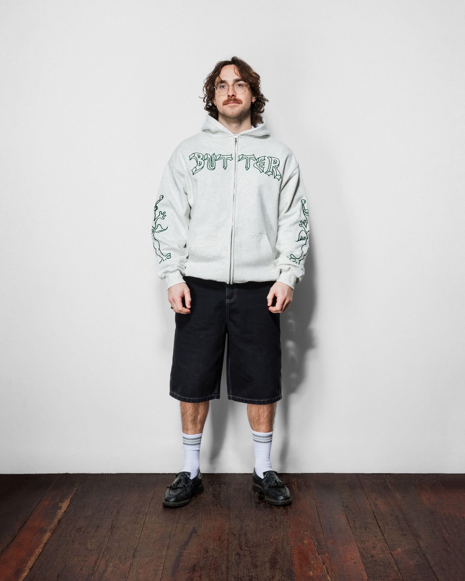 Thirteen Zip-Thru Hood, Ash