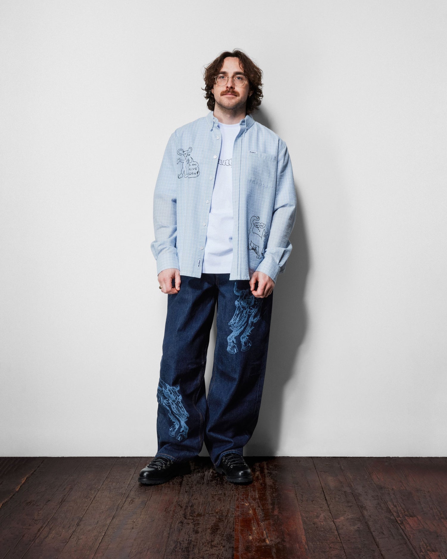 Alive Again Shirt, Light Blue