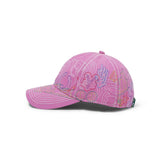 Stitch Mani 6 Panel hat, Off-Pink / Multi