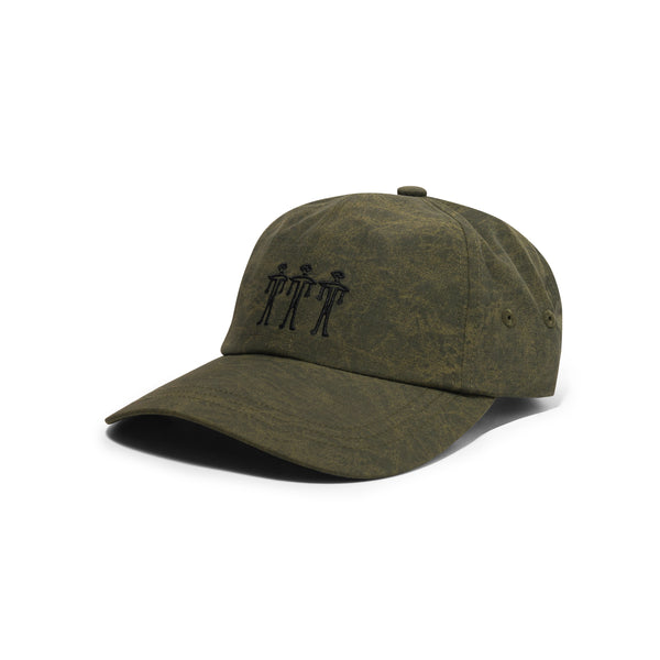 The Trilogy Tapes TTT Dogu Washed Nylon Ripstop 6-Panel Hat, Army