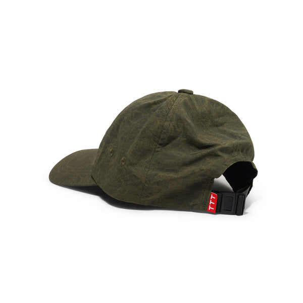 The Trilogy Tapes TTT Dogu Washed Nylon Ripstop 6-Panel Hat, Army