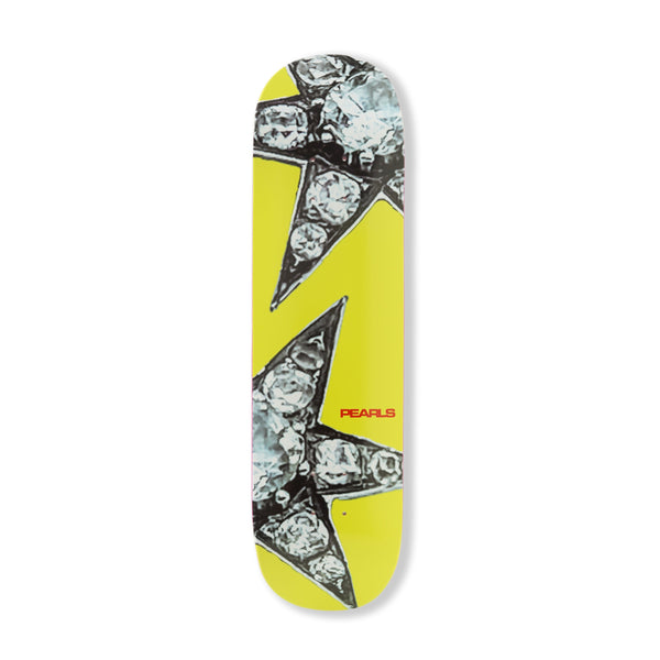 Pearls Skateboards Jewel Deck, Yellow
