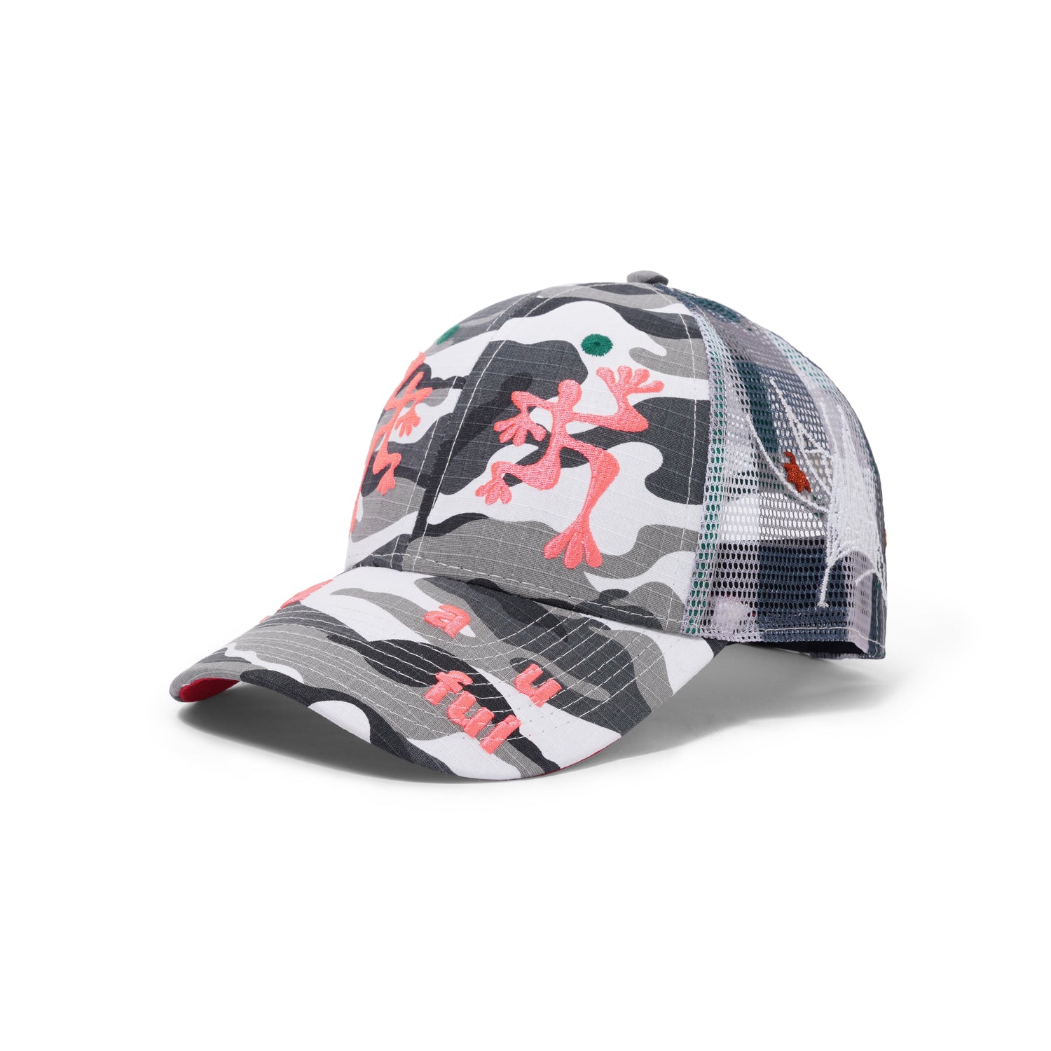 Biyu Hat, Black White Camo / Buffalo Check