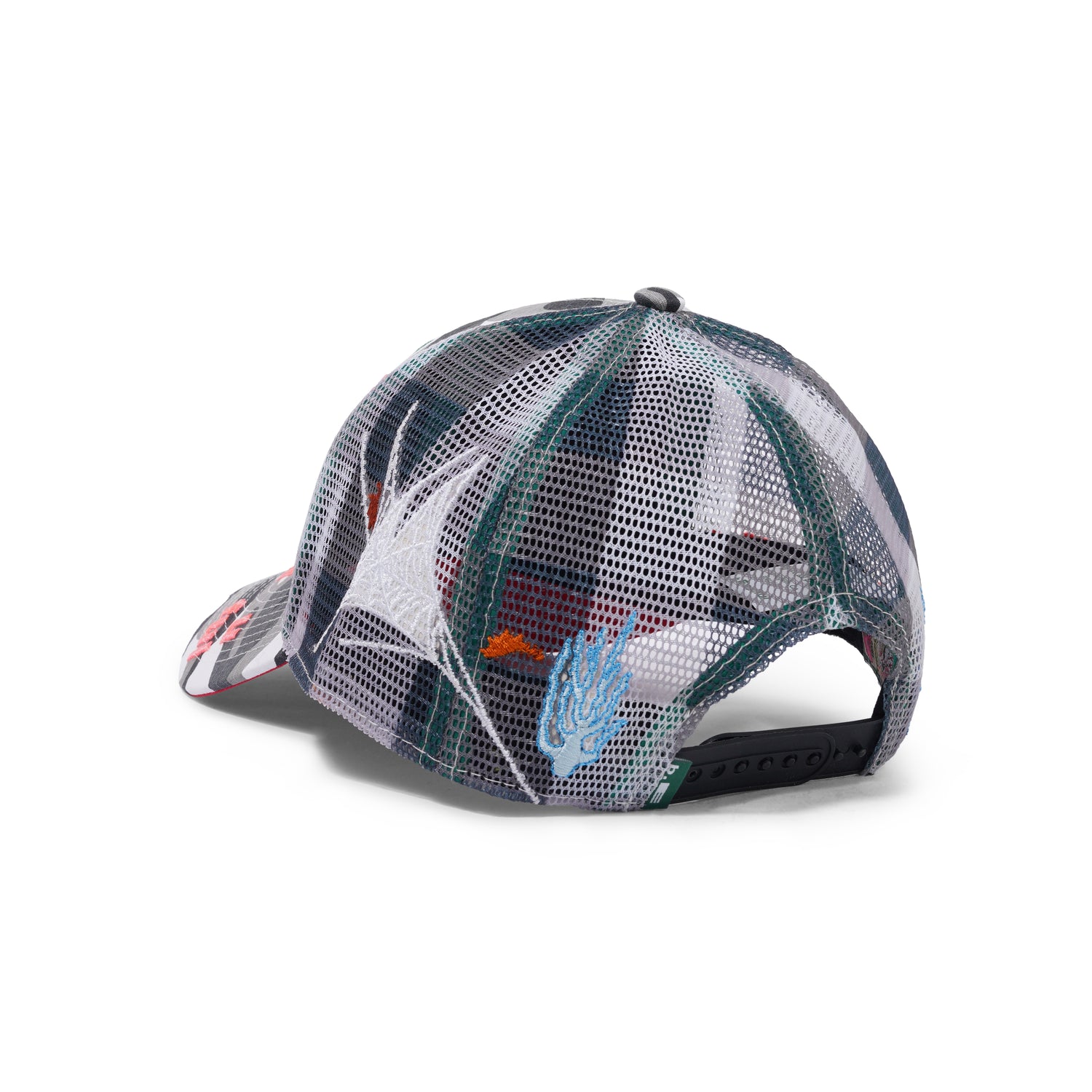 Biyu Hat, Black White Camo / Buffalo Check