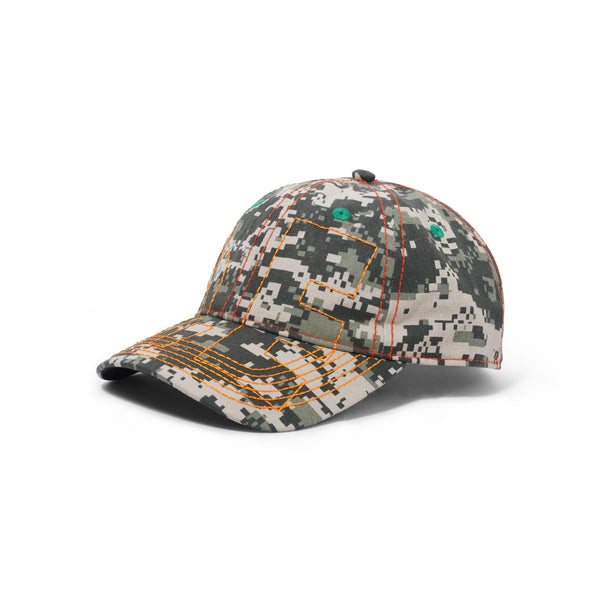 b.Eautiful Vapor 6 Panel Hat, Cala Digi camo / Orange