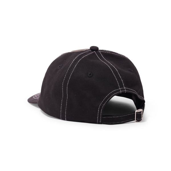 Velvet Side Logo Hat, Black / Grey