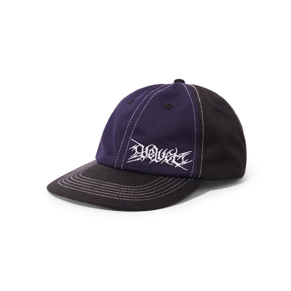 Velvet Side Logo Hat, Black / Navy