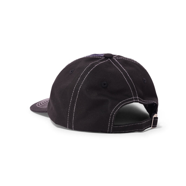 Velvet Side Logo Hat, Black / Navy