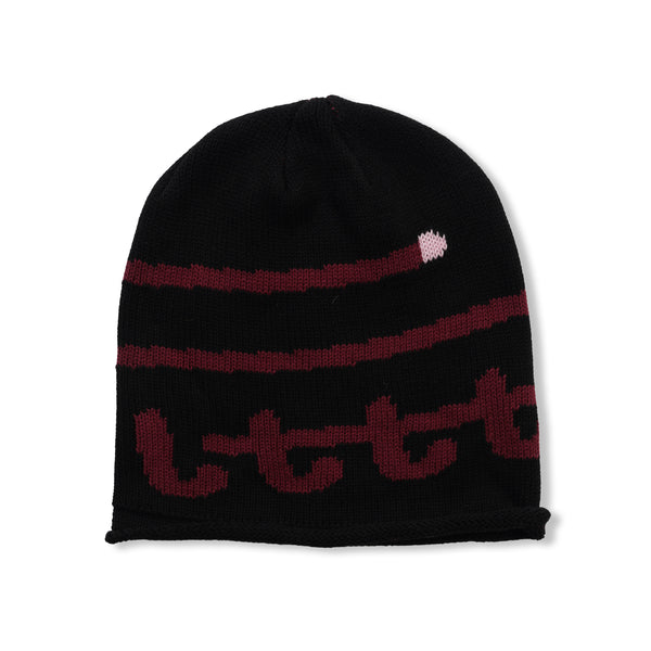 LTTT Knit Swirl Beanie, Red Swirl
