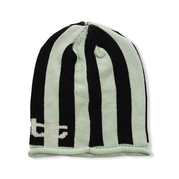 LTTT Knit Stripe Beanie, Mint Stripe