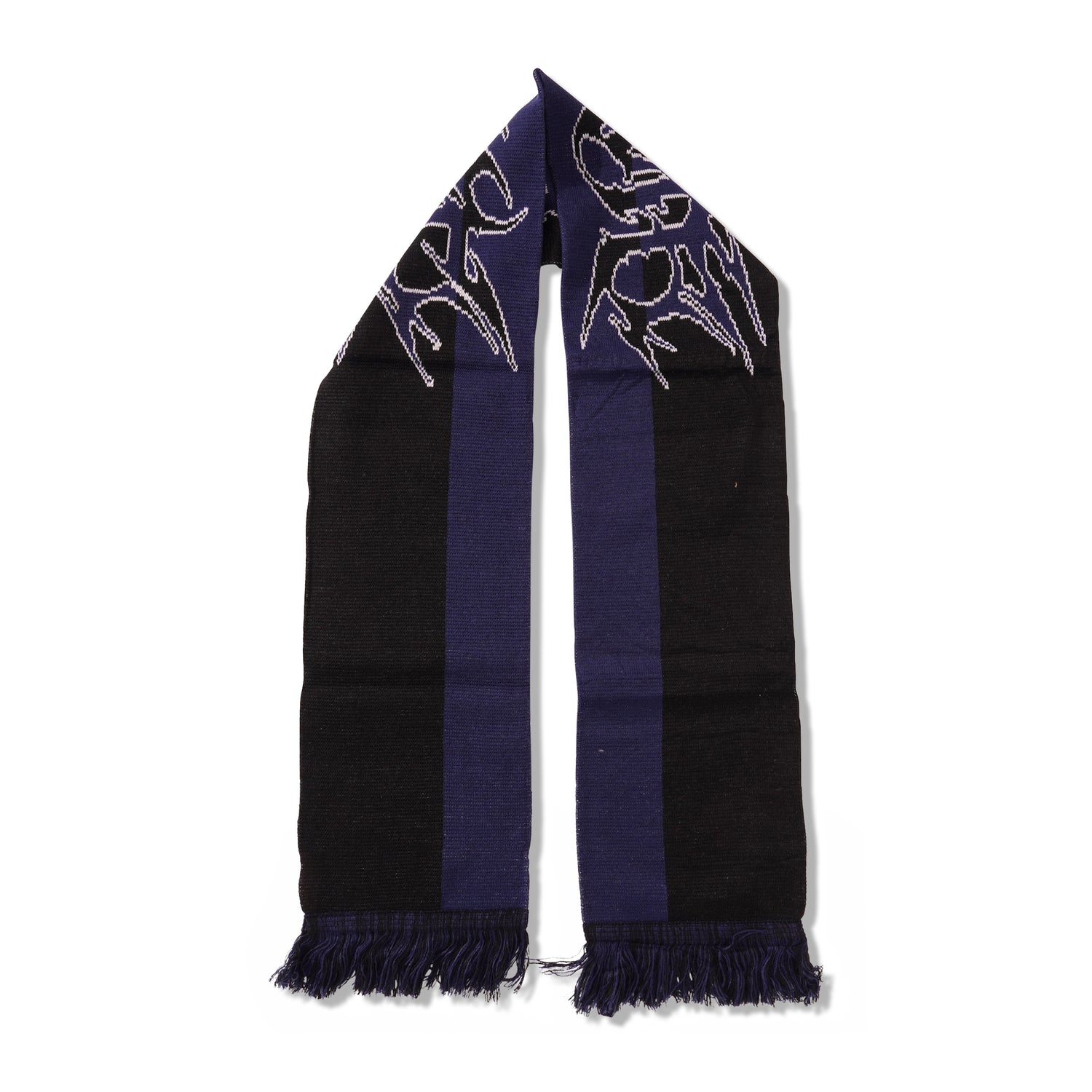 Logo Scarf, Black / Navy