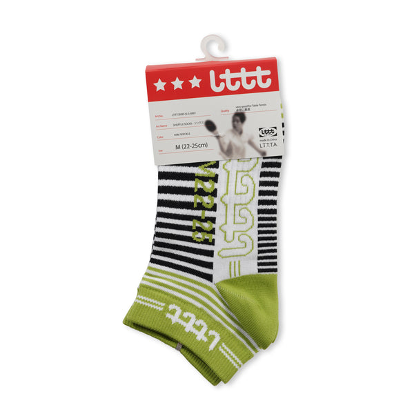 LTTT Shuffle Socks, Green Stripe